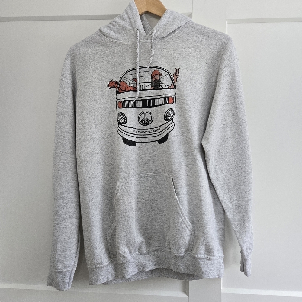 Volkswagen Bus Gray Medium Graphic Beyond Boundaries Life Hoodie